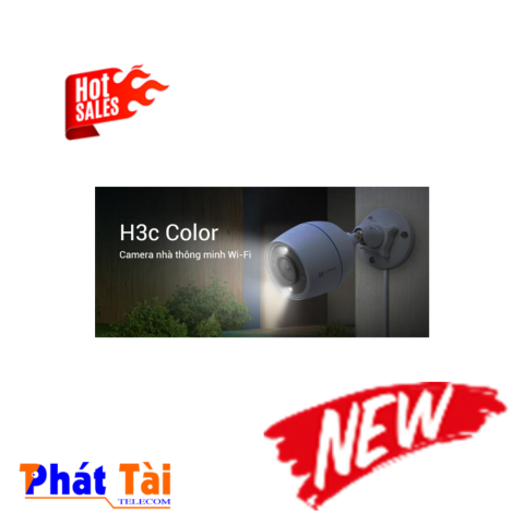 CAMERA AI WIFI NGOÀI TRỜI CÓ MÀU BAN ĐÊM CS-H3c-R100-1K2WF (H3C 2MP)