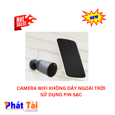 CAMERA WIFI KHÔNG DÂY NGOÀI TRỜI SỬ DỤNG PIN SẠC CS-BC1C-A0-2C2WPBDL