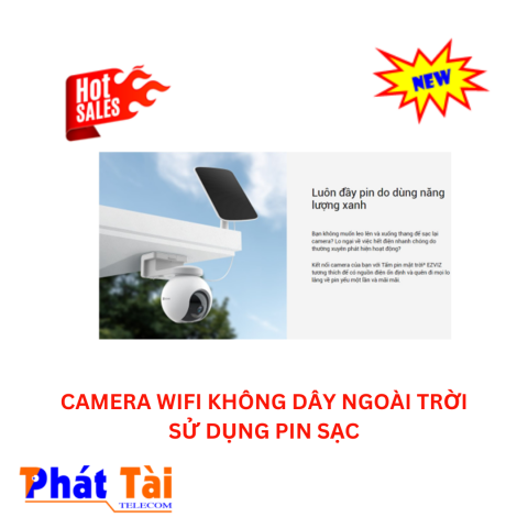 CAMERA PT 4G NGOÀI TRỜI SỬ DỤNG PIN SẠC CS-EB8-R100-1K3FL4GA