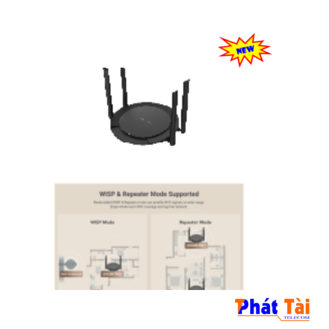 ROUTER WIFI CHO HỘ GIA ĐÌNH RUIJIE-RG-EW1200G PRO