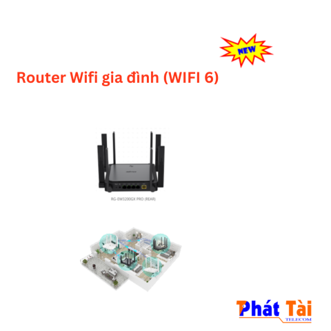 ROUTER WIFI CHO HỘ GIA ĐÌNH RUIJIE-RG-EW3200GX PRO