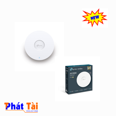 Access Point Wi-Fi 6 Gắn Trần Băng Tần Kép EAP620 HD