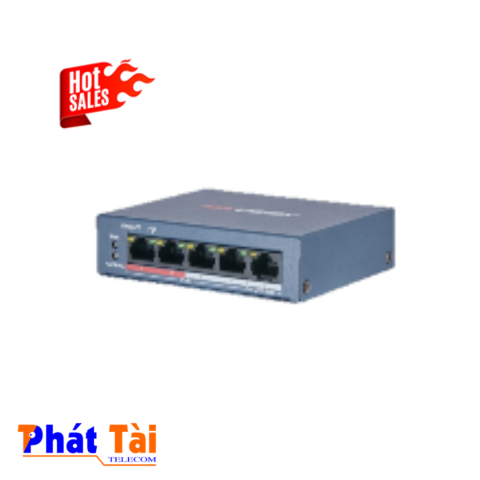 Switch mạng 4 cổng PoE 100M, 1 cổng uplink 10/100M , Layer 2