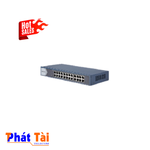 Switch mạng 24 cổng 10/100/1000Mbps tự tương thích , 02 Cổng uplink 10/100/1000M : Cổng 23, 24 , Layer 2